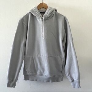 Everlane Hoodie Mens Medium Grey Cotton Pullover Basic Neutral Minimal